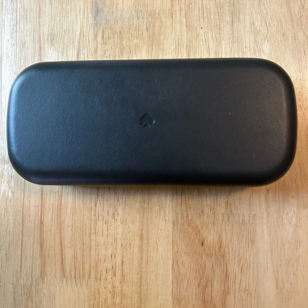 Kate Spade Glasses Case Green Black Hard Clamshell Sunglasses Eyeglass Eyewear